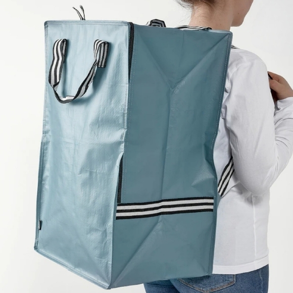 IKEA Gorsnygg Reusable Sustainable Backpack Bag Dusty Blue - Picture 1 of 5